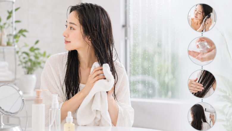お風呂後のヘアケア、梅雨の基本