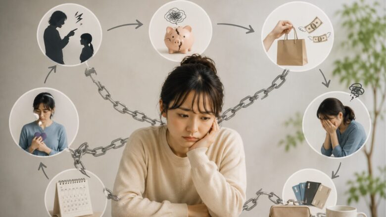 お金が貯まりにくい構造を作る、毒親育ち特有のパターン
