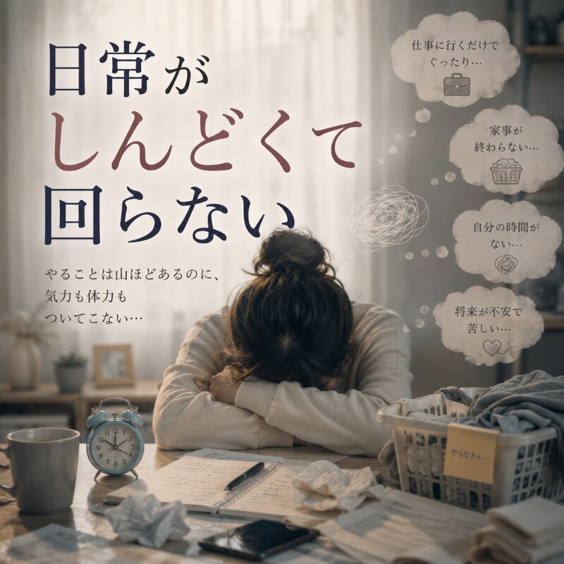 日常がしんどくて回らない